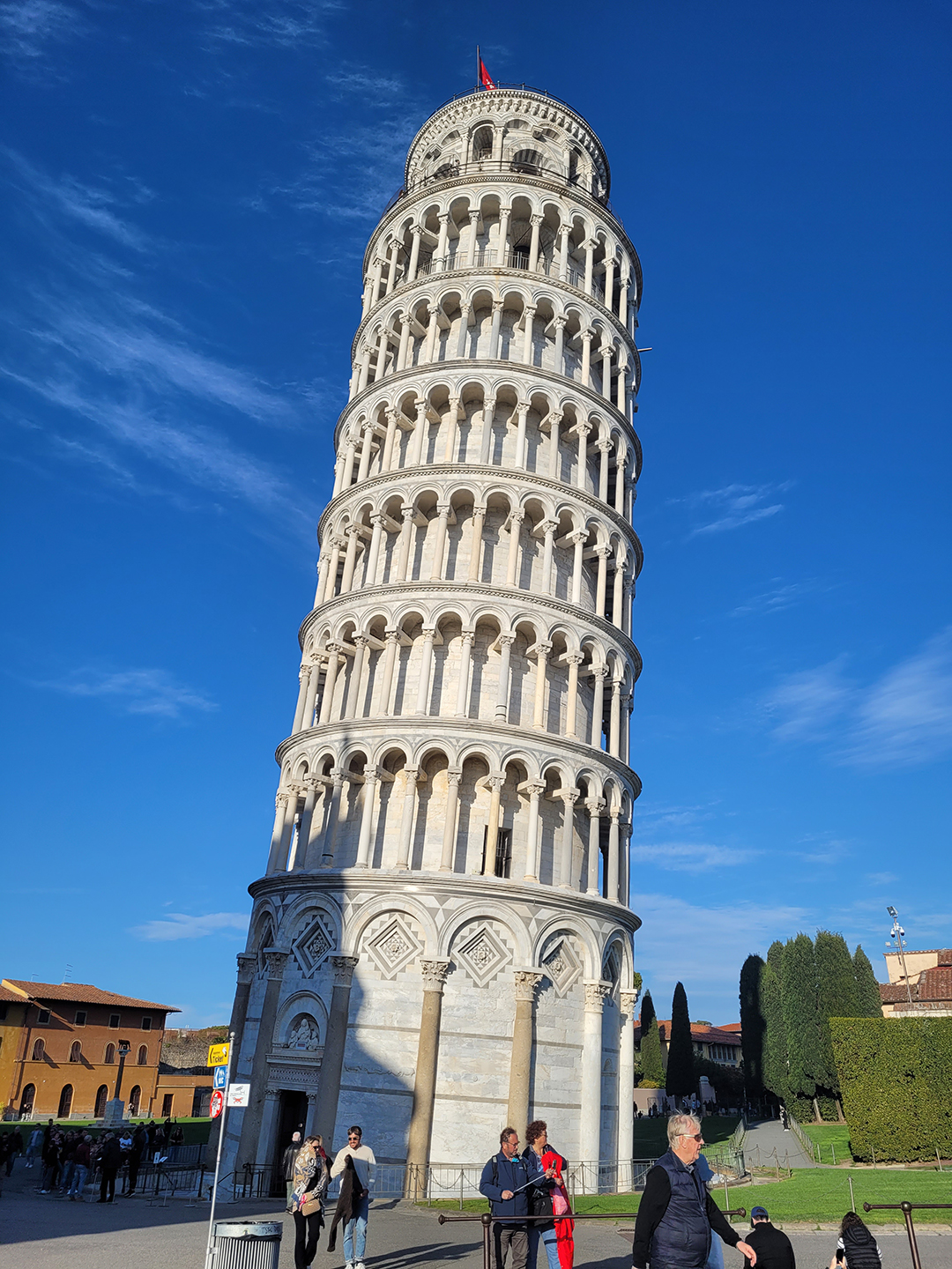 The famous Leaning Tower of Pisa is one of the most recognizable landmarks of Tuscany and all of Italy.