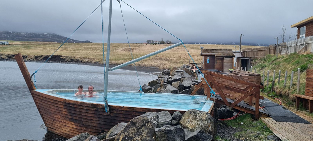 Natural hot tubs surrounded by Icelandic nature provide relaxation far away from tourist crowds.