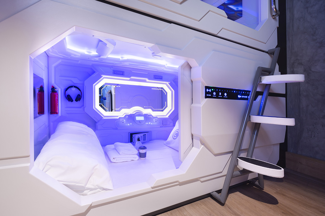 Fuzzy Log hostel in Ljubljana impresses with unique capsule rooms and modern design.