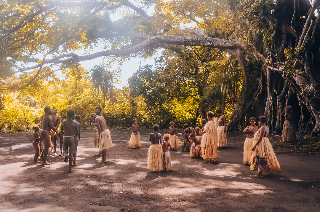 Residents of the traditional Yakel village on Tanna Island preserve kastom traditions, offering one of the most authentic cultural experiences in Vanuatu.